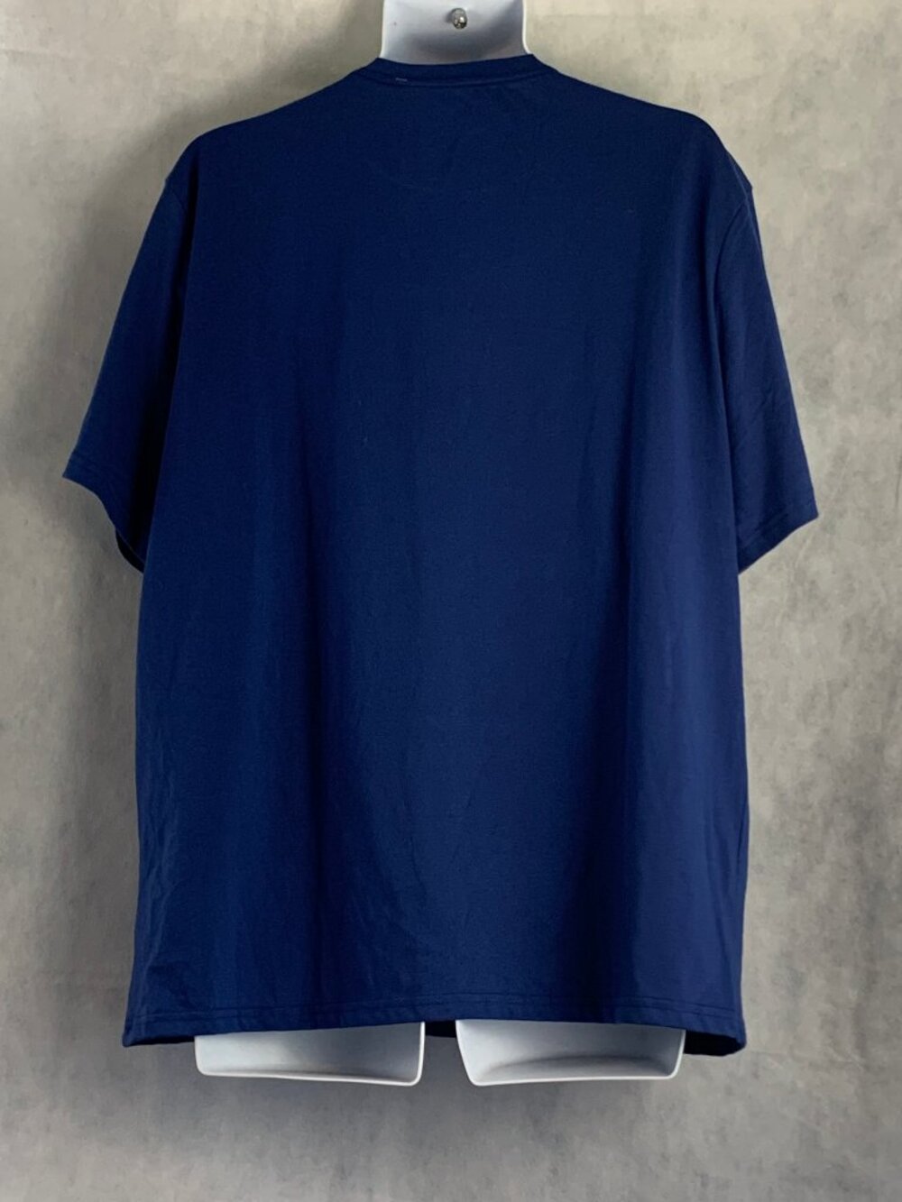 Club Room Men's Cotton Blend Short Sleeve Lounge Pajama Top T-Shirt, Blue, XXL - Picture 2 of 5